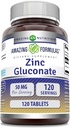 Formules étonnantes Supplément de gluconate de zinc (50 Mg par portion)