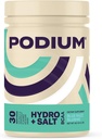 Podium Nutrition, Poudre, Hydro et Sel, Blue Razz Slushie, 30 portions, Electrolytes, Hydratation, Récupération