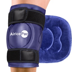 Paquet de glace pour soulager la douleur au genou, gel réutilisable Enveloppe de glace pour blessures, gonflement, chirurgie de remplacement du genou, traitement par compression froide pour l'arthrite, ménisque et ACL, bleu
