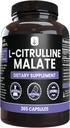 INGRÉDIENTS ORIGINAUX L-Citrulline DL-Malate 2:1 (365 capsules) Pas de magnésie ou de remplissage de riz, toujours pur, vérifié en laboratoire