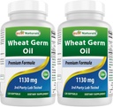Best Naturals Wheat Germ Oil 1130 mg 120 Softgels (Pack of 2)