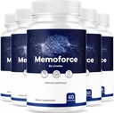 (5 Pack) Supplément Cerveau de Mémoforce - Pilules de Formule Premium de Mémoforce officielle, Supplément Cerveau de Mémo Force de soutien avancé pour le bien-être et la santé globale, Avis de Mémoforce, 300 Capsules pendant 5 mois