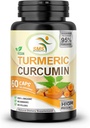 Curcumine curmérique pure 1000 mg Extrait de poivre noir 95% CURCUMINOIDS, non OGM, absorption accrue, sans gluten, 500mg 60 Capsules de légumes