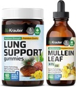 BIO KRAUTER Lung Support 60 Gummies & Mullein Tincture 4 Fl. Oz.