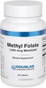 Laboratoires Douglas Folate de méthyle L-5-MTHF - 1 000 mcg de métafoline - Folate de vitamine B - soutient le métabolisme et le développement foetal de l'homocystéine* - Non-OGM - 60 comprimés