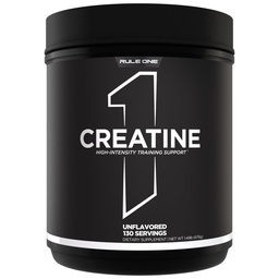 Rule 1 Proteins Creatine Powder – Pure Micronized Creatine Monohydrate for High-Intensity Exercise and Lean Body Mass Support, Flavored and Unflavored (130 Servings, Unflavored)