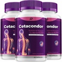 Cetacondor Health & Brain Support – Cetacondor Advanced Nootropic Formula, Cetacondor All-Natural Focus Supplement, Cetacondor Support Reviews (3 Pack - 180 Capsules)