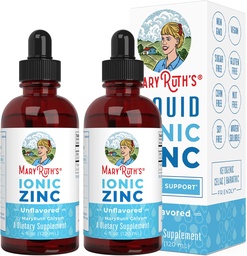 MaryRuth Organics, Ionic Zinc Liquid Drops for Immune Support Unflavored 4oz.(120 ml) 2 Pack