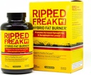 Pharmafreak Ripped Freakde support thermogénique et métabolique de l'énergie et de la concentration pour la formation de thé vert, café vert et extraits de plantes de 60 capsules végétaliennes