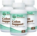 Peak Pure & Natural Colon Support - Colon Cleanse and Detox Supplement for Digestive Health - Gut Health Support with Inulin and Senna Leaf Extracts - with Fibre, Prébiotiques et Probiotiques - 3 Pack