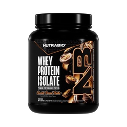 NutraBio 100% Whey Protein Isolate Protéine Poudre, 25g Protéine avec profil complet d'acide aminé, non-OGM, sans soja et sans gluten, faible teneur en glucides, faible teneur en calories en poudre de Whey Protein, beurre d'arachide au chocolat, 2 Lbs