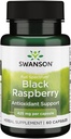 Swanson Black Raspberry - Herbal Supplement Promoting Overall Wellness Support - Natural Source of Flavonoids & Vitamin C - (60 Capsules, 425mg Each)
