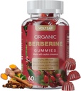 Supplément berbère Gommies 1200mg: Berbère avec Ceylan Cinnamon - Gommies berbères avec chardon de lait curcuma Artichaut - Saveur de framboise végétalienne (60 comte)