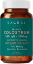 Colostrum, 30% IgG - première traite - faible chaleur traitée - 2000mg - Non OGM - Immune, Gut, Digestion, GI Tract Support - peau, cheveux, beauté - Bovin Colostrum peut aider à la clarté et le bien-être