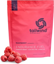 Tailwind Nutrition Endurance Fuel, Carbohydrate & Electrolyte Sports Drink Mix Powder, Gluten-Free, Vegan, Raspberry Buzz, 30 Servings (Caffeinated)