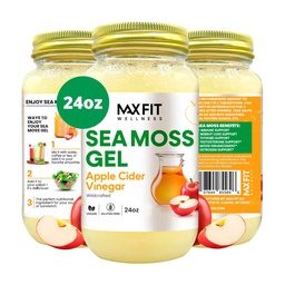Sea Moss Gel Apple Cider Vinegar 24oz Wildсrafted Gold Sea Moss Gel from Saint Lucia | 92 Vitamins and Minerals | Pure Raw+Non-GMO