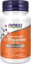 NOW Foods Supplements, L-Theanine 200 mg with Inositol, Stress Management*, 60 Veg Capsules