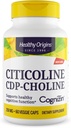 Healthy Origins Cognizin (Citicoline), 250 mg - Brain Supplement for Memory with Citicoline CDP Choline - Non-GMO, Vegan & Gluten-Free Supplement - 60 Veggie Capsules