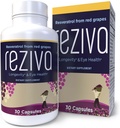 Reziva Resveratrol Supplement - Ultra High Potency & Doctor Formulated - Transresveratrol Supplements - Grapeseed With Resveratrol - For Longevity, Eye Health And, Overall Well-Being - 30 Veg Capsules