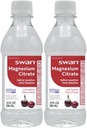 Swan Magnesium Citrate Oral Laxitive Solution for Occasional Constipation Cherry Flavor (2 10oz Bottles)