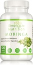 Capsules de poudre de Moringa bio - Extrait de feuille d'Oleifera non OGM végétalien