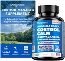 Cortisol Balance & Sleep Support for Women & Men – Natural Calm Formula with Magnesium, Ashwagandha & L-Theanine – Supports Restful Sleep, Relaxation, Focus & Healthy Cortisol Levels – 120 Capsules