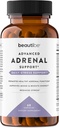 Soutien adrénal pour les femmes et les hommes – Cortisol Manager – Natural Stress Relief Supplement - Fatigue adrénale, santé de l'humeur et suppléments énergétiques avec Ashwagandha & L-Tyrosine – 60 capsules Veggie non OGM