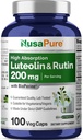NusaPure Luteolin Complex with Rutin 200 mg | 100 Capsules | Vegetarian, Non-GMO & Vegan Flavonoid Formula