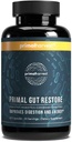 Primal Harvest Restore for Gut Health, Primal Gut Restore w/POSTbiotics, PREbiotiques et PRObiotiques pour les femmes et les hommes, 60 CT - Digestion, Nettoyage des colonies, Soutien à l'immunité - Aide à la réparation de Gut maigre
