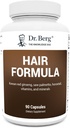 Dr Berg Vitamines tout-en-un pour les cheveux, la peau et les ongles - Formule avancée avec Biotin, Saw Palmetto, DHT Blocker et Trace Minerals - 90 capsules de légumes