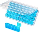 Daviky Monthly Pill Organizer 1 fois par jour, mois Pill Box Organisateur 30 jours, 31 jours par jour Cas de pilule Une fois par jour, l'organisateur de pilules de voyage mensuelle pour tenir les vitamines, suppléments et médicaments