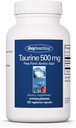 Groupe de recherche sur l'allergie Supplément Taurine 500mg - Soutien cardiovasculaire, Acid Amino de forme libre, Capsules pures, organiques et végétariennes - 100 Nombre