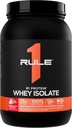 Rule 1 R1 Protein Whey Isolate - with 25g Protein & 6g BCAA Exclusively from Isolated & Hydrolyzed Sources for Workout Recovery (2 Pounds*, Strawberries & Crème)