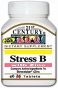 21st Century Stress B W/Zinc 66 Count (4 Pack)