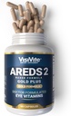 Doctor Formulated AREDS 2 Plus Eye Vitamins with Zeaxanthin Plus Lutein - Bilberry and Grape Seed Extract - Premium Eye Health Formula - 60 Eye Supplement Capsules of VisiVite Gold Plus