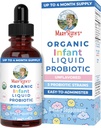 MaryRuth Organics USDA Organic Infant Liquid Probiotic Drops | Baby Essentials | Probiotics for Infants | Baby Probiotic Drops | Proprietary Probiotic Blend | Vegan | Non GMO | 125 Servings