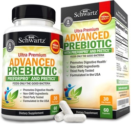 Advanced Prebiotic Fiber | Fast Acting Gut Health Supplement | 60 Capsules