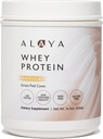 Alaya Naturals - Grass Fed Whey Protein Powder - Vanilla Flavor, All Natural, Hormone Free - 20g Protein per Serving - Non-GMO, rBGH Free, Gluten Free - Great Source of BCAA