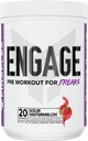 FINAFLEX Engage Pre Workout, Sour Watermelon - Train Harder, Longer & Stronger - Includes Creatine, Beta-Alanine, Alpha GPC, Citrulline & Caffeine - 20 Servings