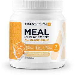 TransformHQ Meal Replacement Shake Powder 7 Servings (Orange Cream) - Gluten Free, Non-GMO