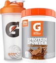 Bouteille de Gatorade Shaker pour Gym, 28 Ounce, Plastique et Gatorade Poudre de protéines, Chocolat