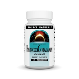 Source Naturals HydroxoCobalamin, Vitamin B-12, 1 mg - 120 Cherry Flavored Lozenges