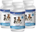 PET SUPPLEMENTS & NUTRITION LLC Dog Gas Pills - Dog Digestive AID PROBIOTICS - Natural Approach - Solution to Bad Breath and Gas - Counter Diarrhea - Dog Bad Breath Chews - 3 Bottles (180 Treats)