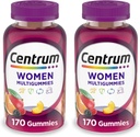 Centrum MultiGummies Gummy Multivitamin for Women, Multivitamin/Multimineral Supplement with Vitamin D3, B Vitamins and Antioxidants, Assorted Fruit Flavor - 170 Count (Pack of 2)