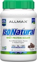 ALLMAX Nutrition ISONATURAL Isolation des protéines de lactosérum, chocolat - 2 lb - 27 grammes de protéines par scoop - Zéro gras et sucre - 99% Sans lactose - avec des prébiotiques - Pas d'arôme artificiel - 29 portions