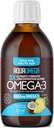 5X Ultimate Strength Liquid Fish Oil Suppléments, Oméga 3 Huile de poisson Liquide, Acides gras EPA et DHA, Oméga 3 Supplément avec vitamine D, 7,60floz, Arôme Tropical