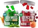Gummies Quercetin + Gummes de la mer d'Irlande - Gummes de soutien immunitaire - Gummes de la mer d'Irlande Bladderwrack Root & Quercetin avec vitamine C - 60 Gummes Seamoss, 60 Quercetin avec Gummes Zinc