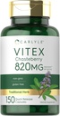 Carlyle Vitex Supplément de fraise de chasteberry (en anglais) 820mg (en anglais) 150 Capsules (en anglais) Vitex Agnus-Castus Fruit pour femmes (en anglais) Non-OGM, sans gluten
