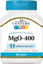 21st Century mgO 400 mg Tablets, 90 Count, Assorted