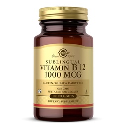 Solgar Vitamin B12 1000 mcg, 100 Nuggets, Energy Production Red Blood Cells